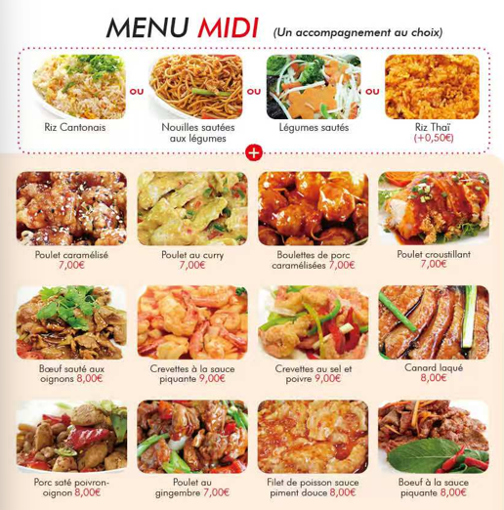 Image de Menu chinois composés